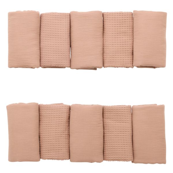 Protège barreaux tour de lit modulable respirant respirant Mocha