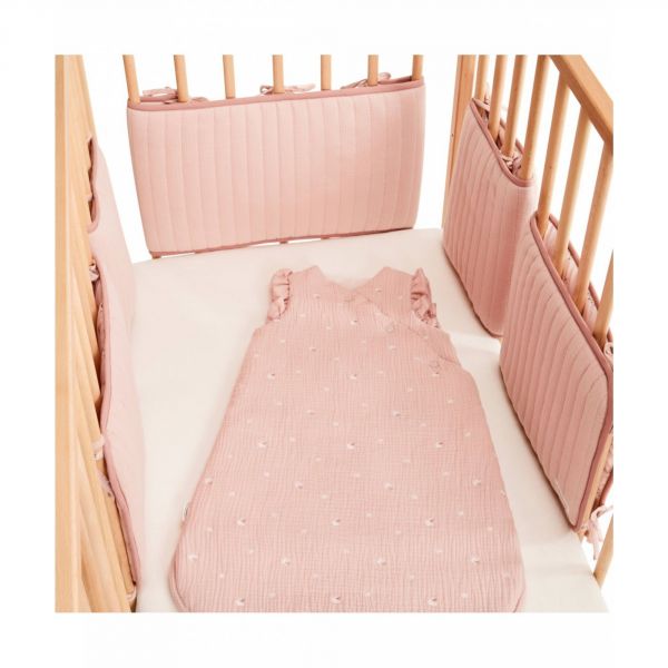 Protège barreaux de lit modulable Bucolique rose