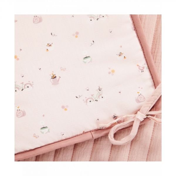 Protège barreaux de lit modulable Bucolique rose