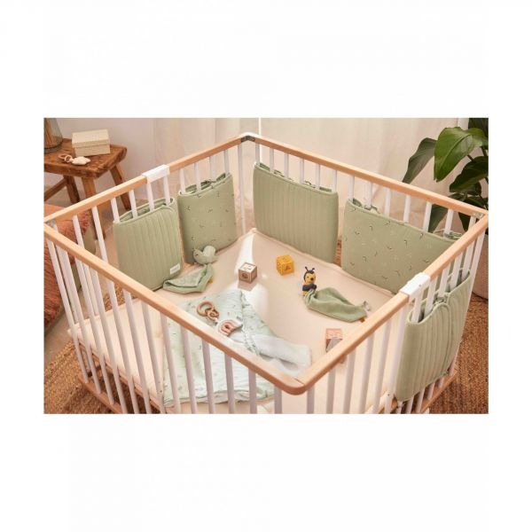Protège barreaux de lit modulable Bucolique vert