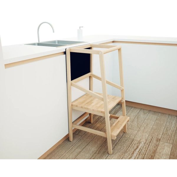 Tour d'observation essentiel Hêtre brut avec ardoise