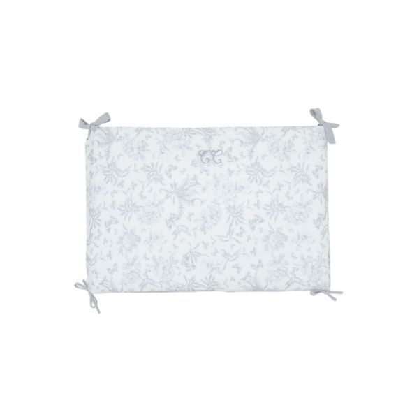 Tour de lit 40 x 184 Toile de Jouy gris