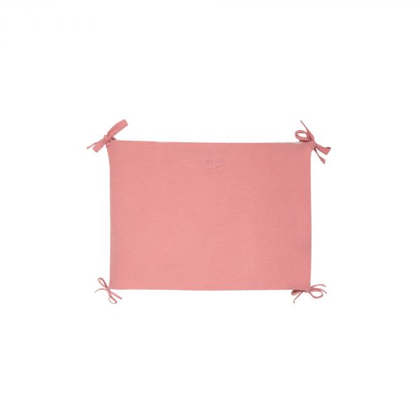 Tour de lit 40 x 184 Toile de Jouy rose