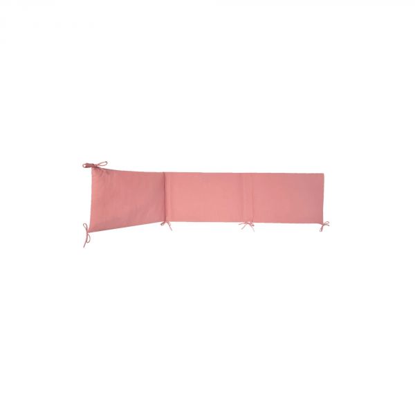 Tour de lit 40 x 184 Toile de Jouy rose