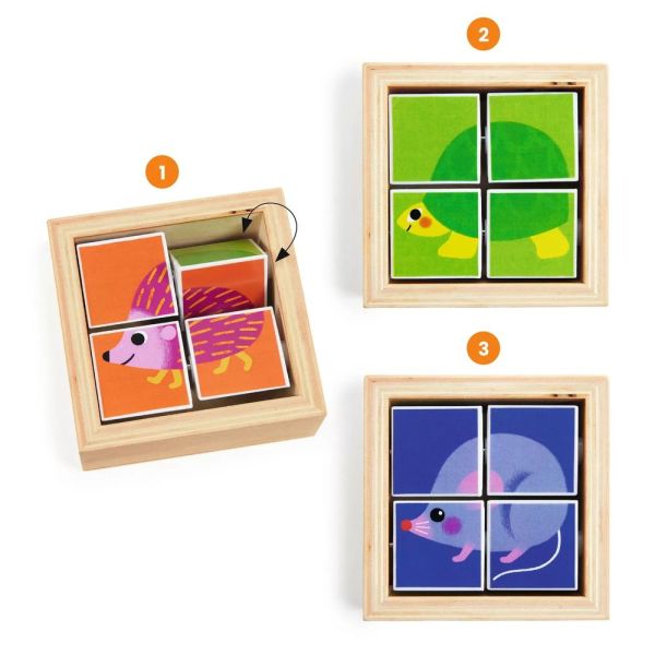 Puzzle à cubes pivotants 4 pièces Tournibist
