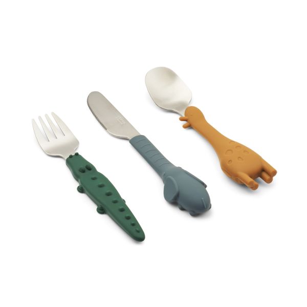Lot de 3 couverts en inox Tove Golden Caramel Mix