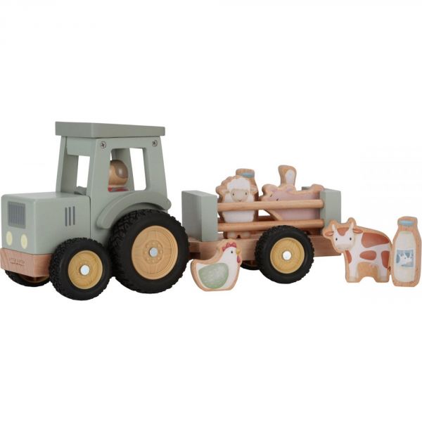 Tracteur avec remorque en bois - Little Farm