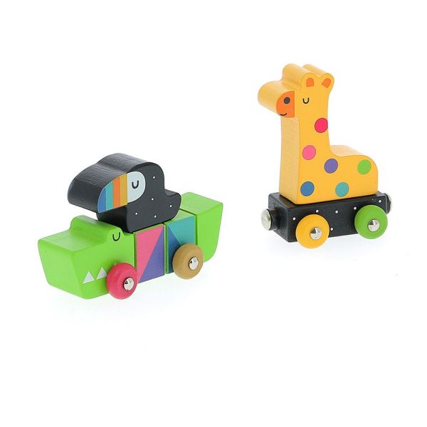 Train des animaux en bois aimantés pour enfant - Andy Westface