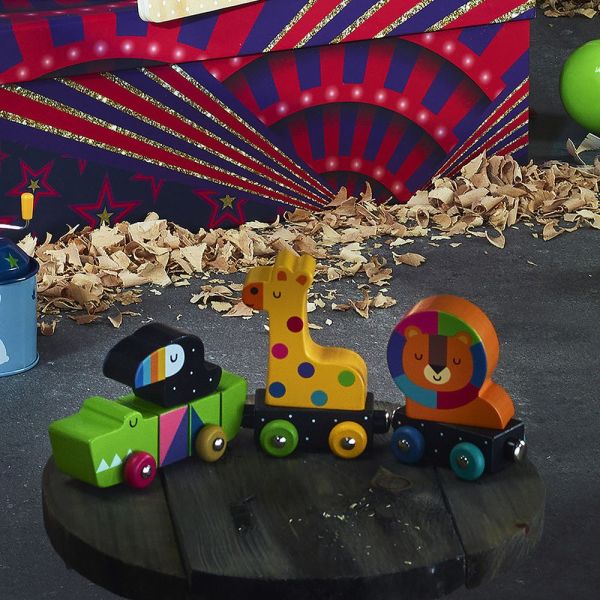 Train des animaux en bois aimantés pour enfant - Andy Westface