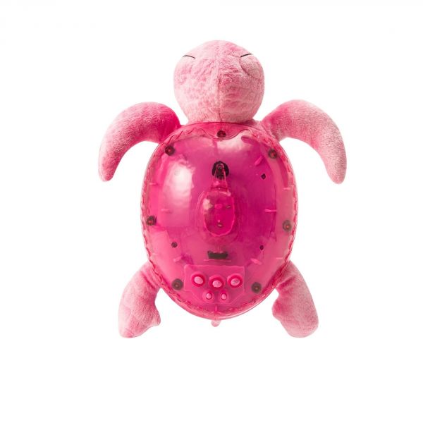 Veilleuse bébé projection plafond musicale Tortue tranquille Pink - Rechargeable