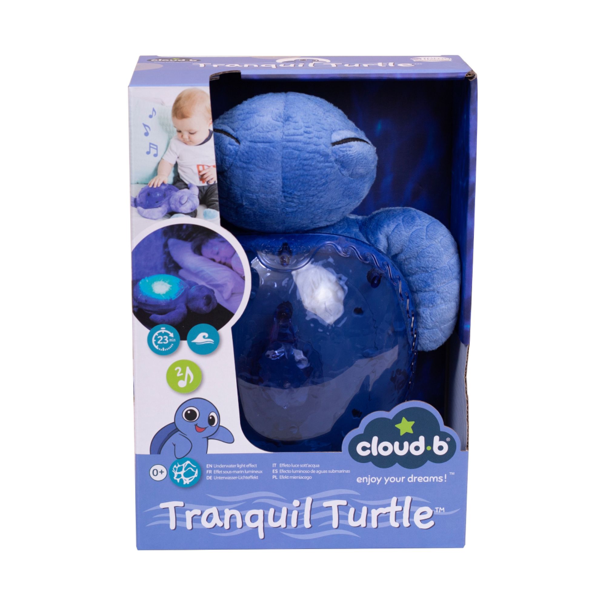 Veilleuse tortue Cloud B : musique et projections - BabyBed