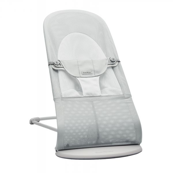 Transat Bébé Balance Soft Mesh Argent et blanc