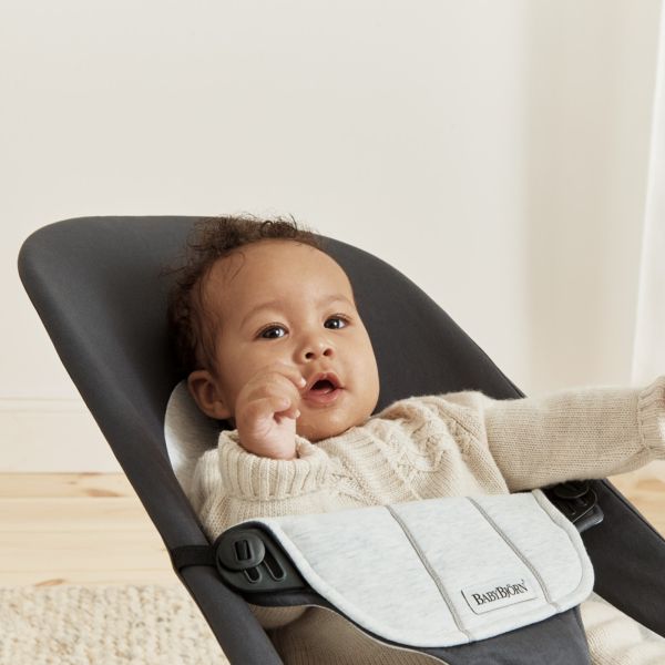 Transat bébé Balance Soft Coton et jersey Gris foncé et gris
