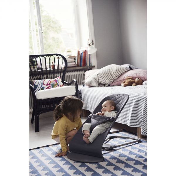 Transat bébé Bliss Coton matelassé classique Anthracite