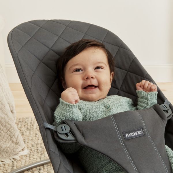 Transat bébé Bliss Coton matelassé classique Anthracite