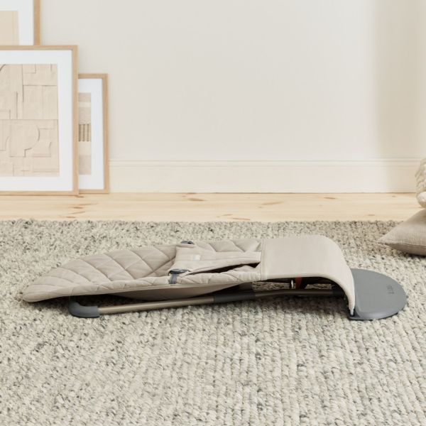 Transat bébé Bliss Coton matelassé classique Gris sable