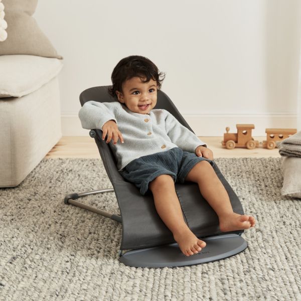 Transat Bébé Bliss Coton matelassé pétale Anthracite