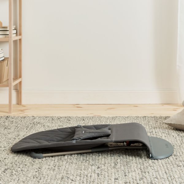 Transat Bébé Bliss Coton matelassé pétale Anthracite