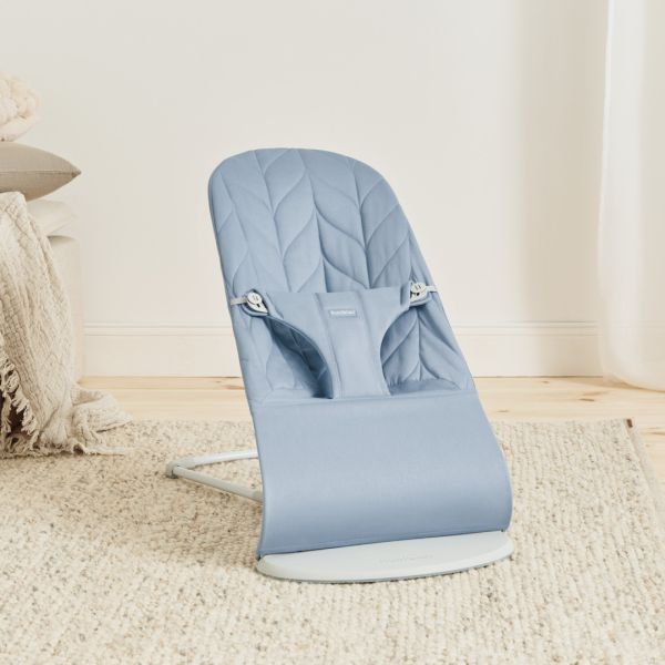 Transat Bébé Bliss Coton matelassé pétale Bleu