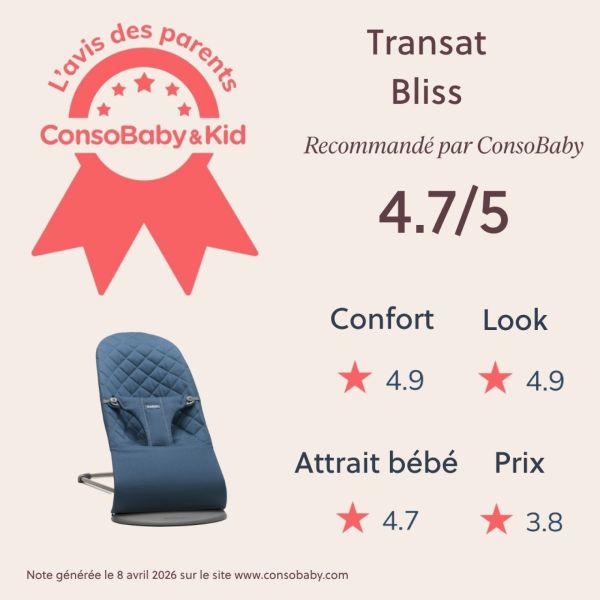 Transat bébé Bliss coton Bleu nuit