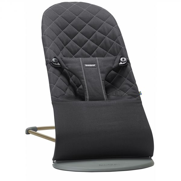 Transat bébé Bliss Coton matelassé classique Noir