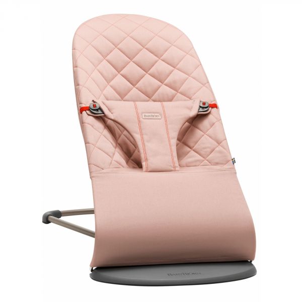 Transat bébé Bliss Coton matelassé classique Rose poudré