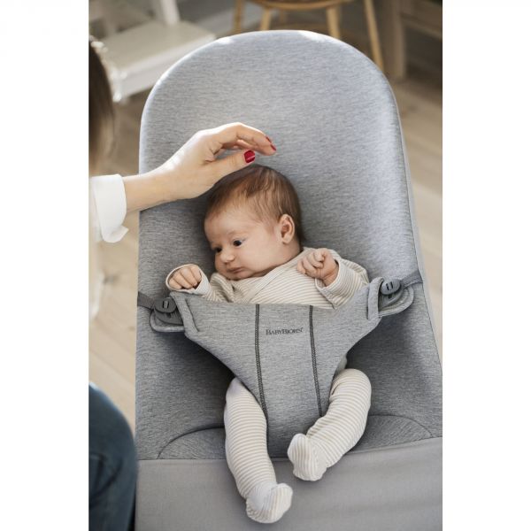 Transat bébé Bliss Jersey 3D Gris clair