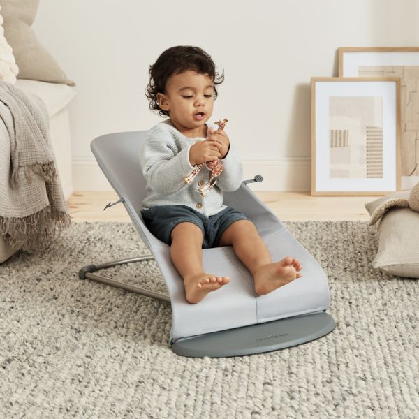 Transat bébé Bliss Jersey 3D Gris clair