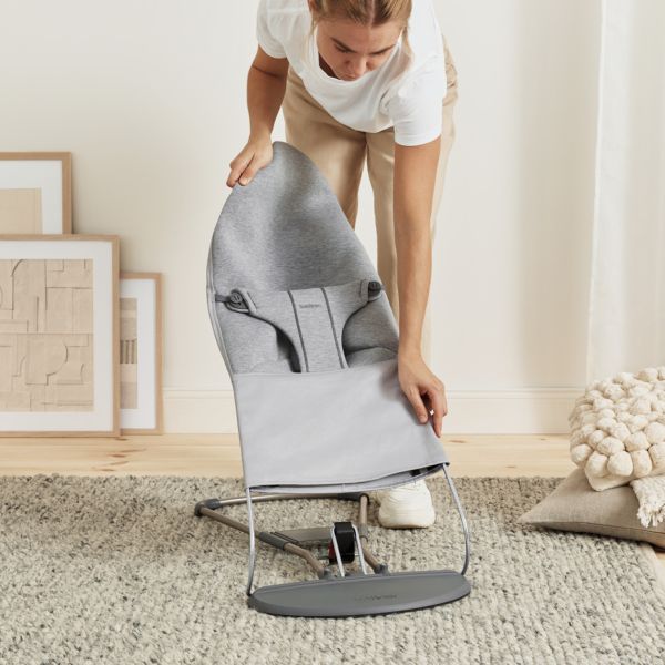 Transat bébé Bliss Jersey 3D Gris clair