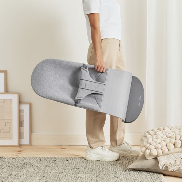 Transat bébé Bliss Jersey 3D Gris clair