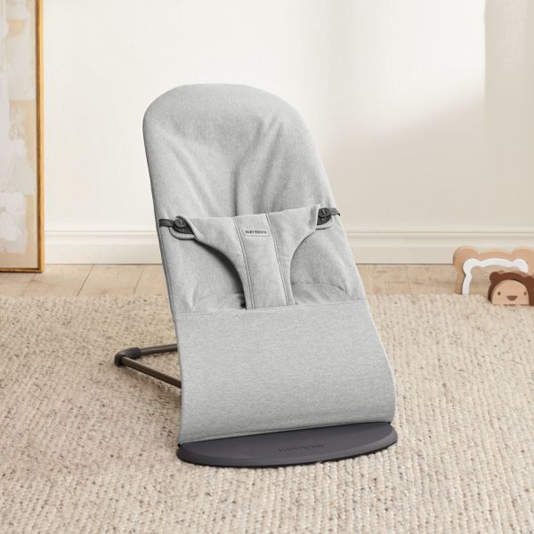 Transat bébé Bliss coton gris clair