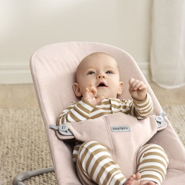 Transat bébé Bliss coton rose clair