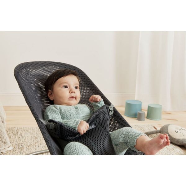 Transat bébé Bliss Mesh Anthracite
