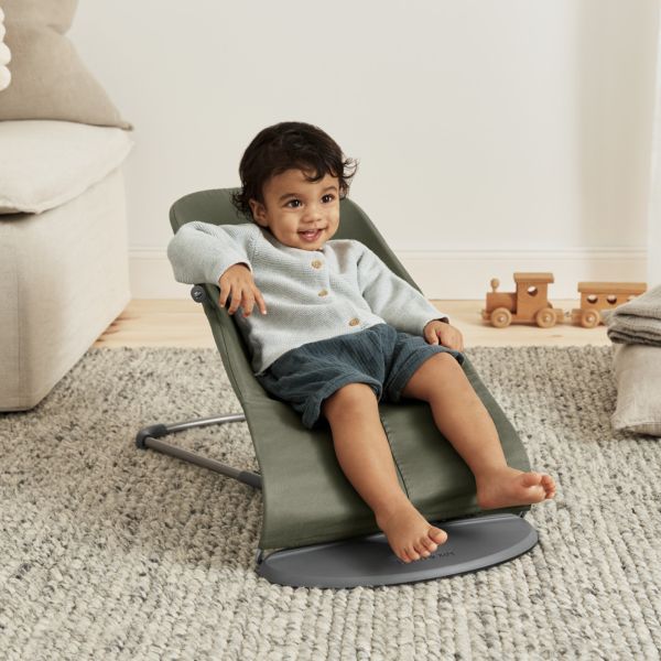 Transat bébé Bliss Coton matelassé classique vert foncé