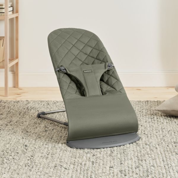 Transat bébé Bliss Coton matelassé classique vert foncé