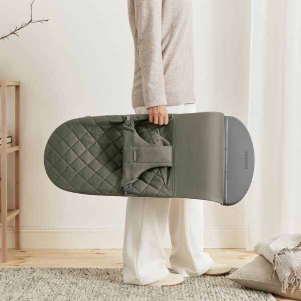 Transat bébé Bliss Coton matelassé classique vert foncé