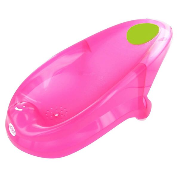 Transat de bain rose translucide