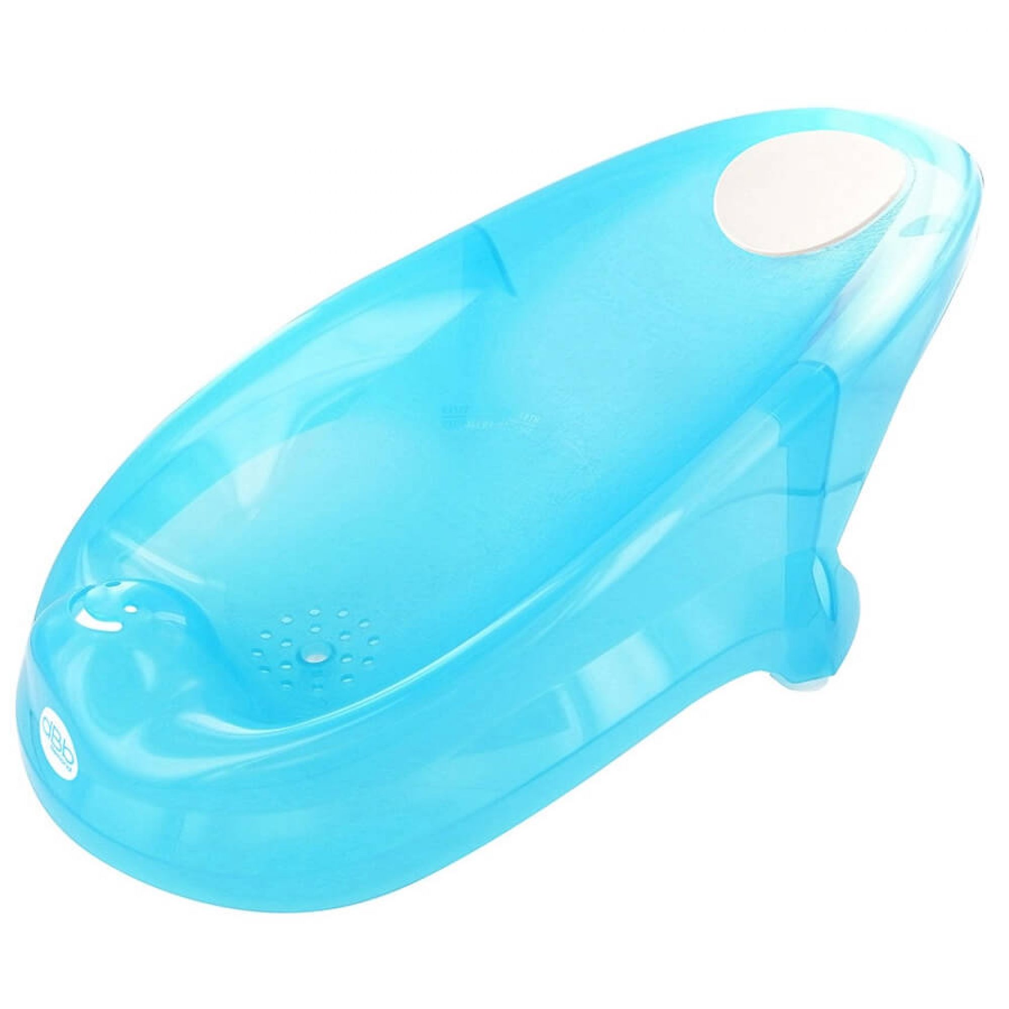 Transat de bain turquoise translucide