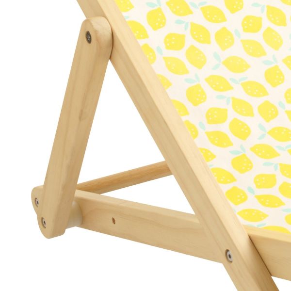 Transat de plage citron