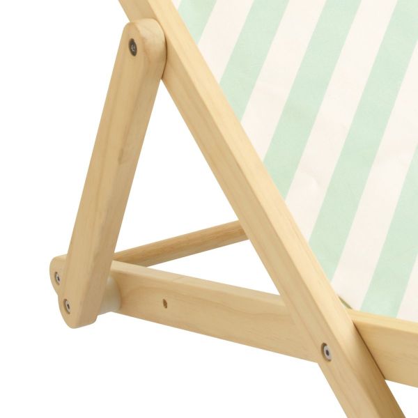 Transat de plage vert