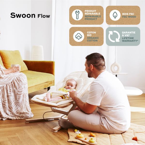 Transat bébé évolutif Swoon Flow bois