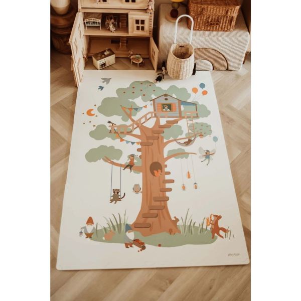 Tapis puzzle & boite de rangement Tiloo - Treehouse