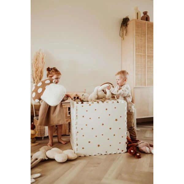 Tapis de jeu réversible  2 en 1 EEVAA Maison en bois