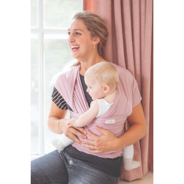 Écharpe de portage - Tricot-Slen Bio - Soft pink