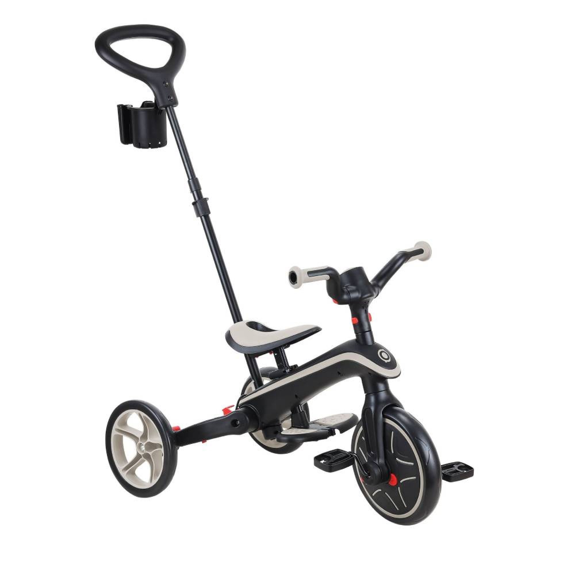 Tricycle explorer 4 en 1 evolutif et pliable Taupe