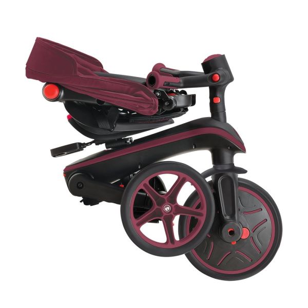 Tricycle explorer 4 en 1 évolutif et pliable Bordeaux