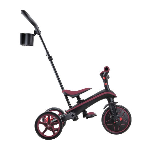 Tricycle explorer 4 en 1 évolutif et pliable Bordeaux