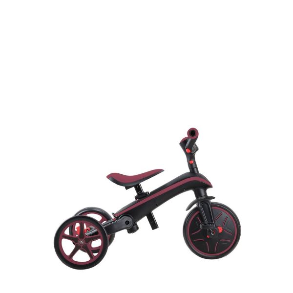 Tricycle explorer 4 en 1 évolutif et pliable Bordeaux