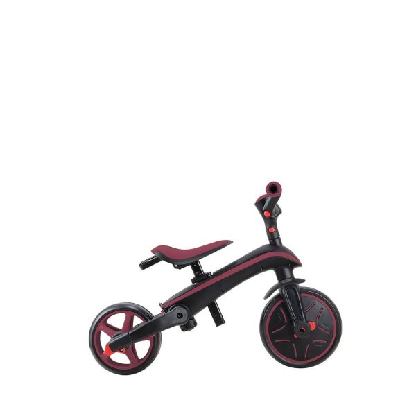 Tricycle explorer 4 en 1 évolutif et pliable Bordeaux
