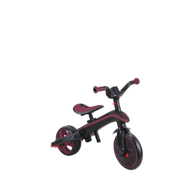 Tricycle explorer 4 en 1 évolutif et pliable Bordeaux